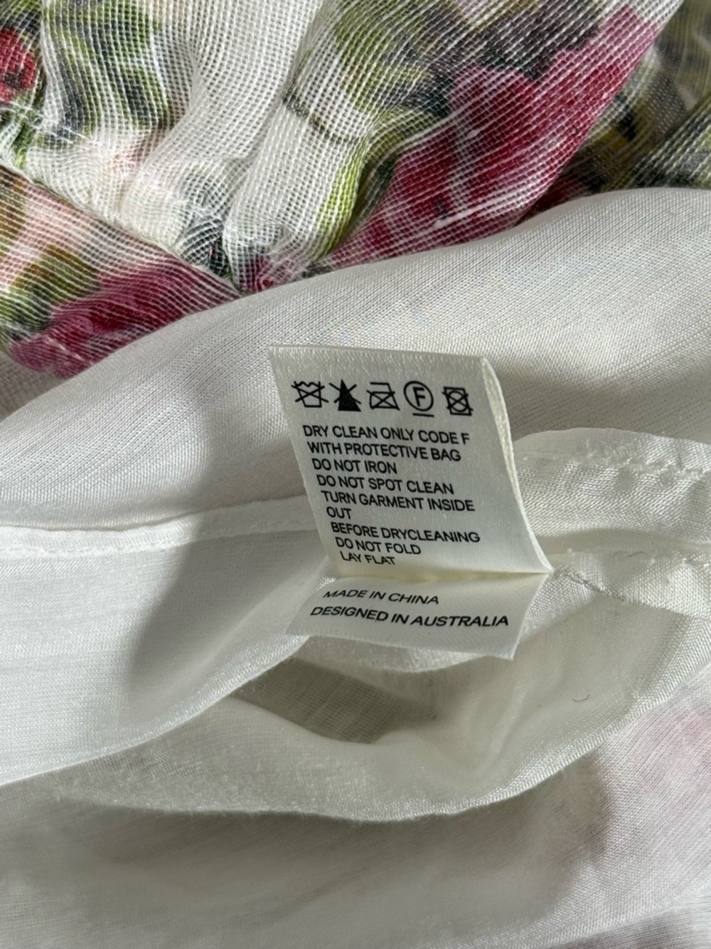 Zimmermann Mini Skirt Size 6 Floral Ruffle Silk Linen Lace Trim Summer Designer - Picture 8 of 10